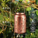 2 Pack Solar Lanterns Outdoor Waterproof, Mushroom Garden Decor Gifts for Women Mom Grandma Hanging Solar Lights Metal Solar Decoration Outside LED Lanterns for Yard, Patio, Lawn by GreenHaven Gardens