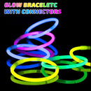 500 Pcs Glow Sticks Bulk Party Pack, 8'' Glow in the Dark Party Supplies, Glow in the Dark Light Up Sticks with Connectors, Party Favors for Birthday, Concert, Raves, Halloween, Christmas by TinyTreasures Baby Boutique