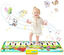 M SANMERSEN Piano Mat, 39.5" X 14" Musical Mat 8 Instrument Sounds Piano Mat for Toddlers Touch Play Dancing Mat Toy for 1 2 3 Year Old Girls Boys Gifts by TinyTreasures Baby Boutique