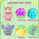 48 Pcs Party Favors for Kids, 3D Animal Pop Fidget Toys Bulk, Sensory Bath Suction Toys for Toddlers, Carnival Treasure Classroom Prizes Box Toys, Fidget Stocking Stuffers Birthday Party Gifts by TinyTreasures Baby Boutique