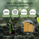 Chopping Board 2-Pcs Natural Bamboo Cutting Board With Juice Channels & Knife-Friendly Finish For Versatile Kitchen Use, Ideal Charcuterie & Chopping Multi-Use by CozyNest Decor