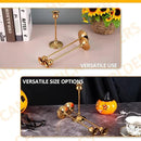 Taper Candle Holder Tall Vintage Metal Candlestick Holders Candle Stick Candelabra for Halloween Thanksgiving Christmas Holiday Wedding (Gold, 2 Sets (6 pcs)) by CozyNest Decor