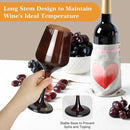 Brown Wine Glasses Set of 6-12oz Brown Long Stem Wine Glass Cups, Pretty Crystal Glassware, Hand Blown Goblets Drinkware, Unique Drinking Stemware Holiday Gift Set by CozyNest Decor