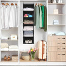 MAX Houser 6 Tier Shelf Hanging Closet Organizer, Closet Hanging Shelf with 2 Sturdy Hooks for Storage, Foldable (Grey) by CozyNest Decor