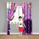 Cartoon Printed Curtains for Bedroom, 82 x 84 inches, Blackout, Grommet Top, 2 Piece Set, Girls Room Curtains, Thermal Insulated by TinyTreasures Baby Boutique