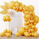 130pcs Mustard Yellow Balloons Different Sizes 18" 12" 10" 5" Lemon Yellow Latex Balloon Garland Arch Kit for Birthday Baby Shower Graduation Wedding Gender Reveal Party Decorations by CozyNest Decor