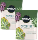Miracle-Gro Succulent Potting Mix - Fertilized Soil with Premium Nutrition for Indoor Succulents, 4 qt. (2-Pack) by GreenHaven Gardens
