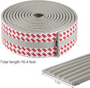 Baby Proofing Edge Corner Protector, 16.4 ft Edge Guards Padding with 3M Adhesive, Extra-Wide Soft Rubber Foam Padding, Furniture,Sharp Edge Safety Corner Edge Bumper Guard-Gray by TinyTreasures Baby Boutique