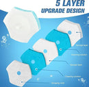 squish Disposable Toilet Brush with 16 Refills, Wall-Mounted No-Drill Adhesive Holder, Toilet Cleaning Kit for Bathroom - Space-Saving & Easy to Use by CozyNest Decor