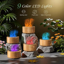 Essential Oil Diffuser for Home: 500ML Aroma Diffuser for Hotel Office Yoga Room - Humidifier with 9 Colors LED Night Light for Kids/Women Home Relaxation, Light Yellow by TinyTreasures Baby Boutique
