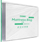 ZCHENBS® – Mattress Bags for Moving and Storage,Mattress Bag with Zippers,5 Mil Ultra-Thick Bed Bag,Waterproof,Anti-Tear,Heavy-Duty Mattress bag (Tansparent/Green, Crib-(1 Pack)) by TinyTreasures Baby Boutique