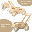 2025 HOMEKOL Wooden Baby Walker, Baby Walker, Adjustable Speed for Boys and Girls, Baby Activity Center, Birthday, Christmas and New Year's Gift, Log Color by TinyTreasures Baby Boutique