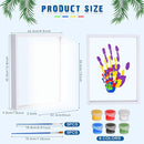 Suzile DIY Handprint Kit for New Parents - Mother's Day Father's Day Gifts,Baby Handprint Frame with 5 Acrylic Boards & 6 Colors Paint,Family Keepsake Craft for First-time Moms Dads(White) by TinyTreasures Baby Boutique
