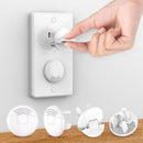Outlet Covers (42 Pack) with Hidden Pull Handle Baby Proofing Plug Covers 3-Prong Child Safety Socket Cover Electrical Outlet Protectors Baby Proof Plug Protectors by TinyTreasures Baby Boutique