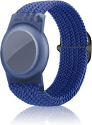 Kids Bracelet Compatible with AirTag, GPS Kid Tracker Holder Braided Wristband for Apple Air Tag, 2022 Upgraded Nylon Adjustable Anti Lost Airtag Watch Band for Kids Children Elders (blue) by TinyTreasures Baby Boutique
