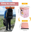 Upgrade XL Portable Toilet for Adults, Extra Large Portable Travel Floding Toilet, Camping Tall Toilets with Lid for Adults and Kids Compact Potty for Car,Hiking,Beach and Camping by TinyTreasures Baby Boutique