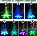SZMP Solar Fountain Upgraded, 4W Bird Bath Fountain Pump with 7 Colors Lights, 7 Nozzle & 4 Fixer, 4000 Battery, Solar Water Fountain for Garden, Pool, Pond, Fish Tank by GreenHaven Gardens