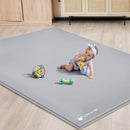 ANGELBLISS Baby Playpen, 79"x 63"x 1.18" Self-Inflating Play Mat for Babies and Toddlers, Roll Up & Waterproof Foam Crawling Mat, Portable Playmat with Travel Bag Grey by TinyTreasures Baby Boutique