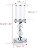 Candle Holders for Pillar Candle, Pillar Crystal Candle Holders, Candlesticks Holder for Wedding, Dining Coffee Table, Centerpieces, Home Decor CH00XM by CozyNest Decor