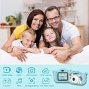 Kids Camera Toys,48MP Dual Lens with 64G SD Card and Cartoon Soft Cover for 3-8 Year Old Girls Boys (BlueDJS) by TinyTreasures Baby Boutique