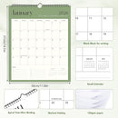 Wall Calendar 2026-2027, 18 Month Calendar from January 2026 to June 2027 14.5" x 11.8" Large Desk Calendar with Twin-Wire Binding for Home Office Planning Personal Organisers, Simple Style by TinyTreasures Baby Boutique