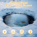 Aobiono Pond Heater De Icer, Winter Thermo Climate Floating Survival Solution for Outdoor Fish Pond Koi, Thermostat Control for Water Stock Tank Livestock Bird Bath Pet, 12 ft Cord (1500W) by GreenHaven Gardens
