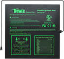 iPower 20” x 20.75” Seeding Heat Mat Upgraded Carbon Film Indoor Warm Hydroponic Plant Germination Starting Pad Durable Waterproof, 20" x 20.75", Black by GreenHaven Gardens