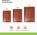 Prosumers Choice Wooden Tray - Dark Wood Serving Trays with Handles - Nesting Design for Space Saving - Wooden Serving Tray for Food, Drinks, Snacks - Set of 3 by CozyNest Decor