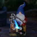 Garden Gnome Statue, Gnome Decoration for Yard with Blue Solar Light, Patio Porch Yard Garden Decor for Outside, Lawn Ornament by GreenHaven Gardens