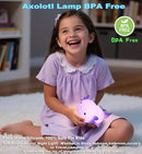 HAPPYBAG Axolotl Night Light,Cute Axolotl lamp Gifts for Kids,Dimmable Silicone Animal Nursery Night Light,Kawaii Rechargeable Bedside Touch Lamp,Baby Room Decor Axolotl Light by TinyTreasures Baby Boutique