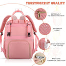 Baby Diaper Bag Backpack, Travel Diaper Bags for Baby Girl Boy Large Capacity Baby Bag Backpack for Women Light Pink by TinyTreasures Baby Boutique