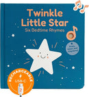 Cali's Books Twinkle Twinkle Little Star – USB-C Rechargeable Musical Book for 1-Year-Old | Sound Book for Toddlers 1-3 with Bedtime Lullabies – Nursery Rhymes Musical Book by TinyTreasures Baby Boutique