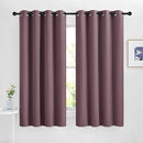 NICETOWN Dry Rose Bedroom Curtains 63 inch Length 2 Panels Set, Solid Thermal Insulated Grommet Light Blocking Blackout Curtains & Drapes Sound Dampening for Living Room, W46 x L63 by TinyTreasures Baby Boutique