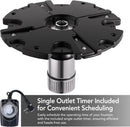 HQUA-FS01 110V, 1/2HP, OD(φ) 32” Large Pond Floating Fountain with 13000 GPH Fountain Pump, 100’ Power Cord, Two Spray Patterns 32'×12' and 18'×6' by GreenHaven Gardens