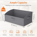 Lifewit Storage Baskets for Shelves, 6 Packs Non-woven Fabric Trapezoid Closet Organizer Bins with Handles, Foldable Clothing Containers Box for Clothes, Toy, Towel, Book, DVD, Hats, Large-Grey by TinyTreasures Baby Boutique