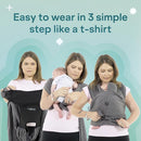 Koala Babycare Baby Carrier Wrap, Easy to Wear As a T-Shirt - Original Baby Carrier Newborn to Toddler - Sling One Size Fits All - Baby Wraps Carrier Up to 22lbs by TinyTreasures Baby Boutique