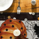 Artoid Mode Jack-O'-Lantern Pumpkin Ghost Spider Web Halloween Table Runner,Holiday Kitchen Dining Table Decoration for Home Party Decor 13 x 108 Inch by CozyNest Decor