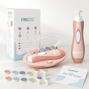 Fansidi Baby Nail Trimmer Electric – Limited Blush Petal Pink, Gentle Baby Nail File Electric| 10 Grinding Heads + 8 Replacement Pads| Quiet LED |Baby Nail Clippers for Newborn Infant Toddler by TinyTreasures Baby Boutique