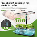 Ahopegarden Hydroponics Growing System Kit Indoor Herb Garden with Grow Light 12 Pods, with LCD Touch Panel Hydroponic Planter, Planting Height Up to 17", Grower Harvest Fresh Veggie Lettuce, Black by GreenHaven Gardens