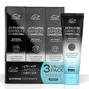 Venus Visage Activated Charcoal Toothpaste for Whitening, 3 Pack - Effective Teeth Whitening Toothpaste for Surface Stains - Peppermint Flavor (3.7 oz/105 g) by CozyNest Decor