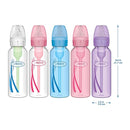 Dr. Brown's Natural Flow® Anti-Colic Options+™ Narrow 8oz/250mL Baby Bottle + Lovey Gift Set with Level 1 Slow Flow Nipples by TinyTreasures Baby Boutique