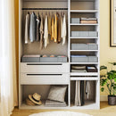 DIMJ Drawer Organizer 15 Pack - Foldable Baby Clothes Storage & Dresser Organizer for Nursery, Bedroom, Closet - Nursery Organization Dresser Dividers for underwear, Sock,Bra, Belt, Tie, Gray by CozyNest Decor