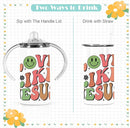 Kids Sippy Cup & Todder Bottle, 10 Pack - 12 Oz Stainless Steel, in Style & Colorful Sublimation Design by TinyTreasures Baby Boutique