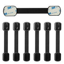 Original Cabinet Locks Baby Proofing (6 Pack Black) - Child Locks for Cabinets and Drawers - Door Locks for Kids Safety and Fridge Lock for Child Proofing by TinyTreasures Baby Boutique