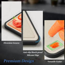 Titanium Cutting Board for Kitchen – Large Double-Sided Food Grade Boards, 16”×11” Pure Titanium & Wheat Straw, Dishwasher Safe, Easy to Clean for Meat, Vegetables & Fruits by CozyNest Decor