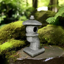 14’’ High Asian Solar-Powered Zen Pagoda Garden Statue LED Light Solar Lamp for Outdoor Japanese Decoration Aesthetic Garden Figurines by GreenHaven Gardens