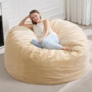 Hobestluk 5FT Bean Bag Chair Giant Bean Bag Chairs for Adults Large Bean Chairs with Removable Cover, Beanbag Chair with Filler, Adult Bean Bag Chairs for Living Room, Bedroom by CozyNest Decor
