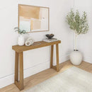 Plank+Beam Solid Wood Console Table, 46.25 Inch, Sofa Table, Narrow Entryway Table for Hallway, Behind The Couch, Living Room, Foyer, Easy Assembly, Pecan by CozyNest Decor