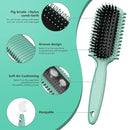 Curl Defining Brush, Curly Hair Brush, Slick Back Hair Brush, For Combing and Shaping Curls in All Hairstyles to Reduce Pulling (Green) by TinyTreasures Baby Boutique