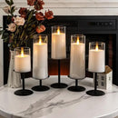 Homemory Holloween Candle Holders for Pillar Candles Set of 5 (Black) by CozyNest Decor